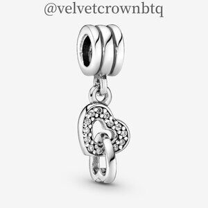 Pandora Interlocking Hearts Dangle Charm